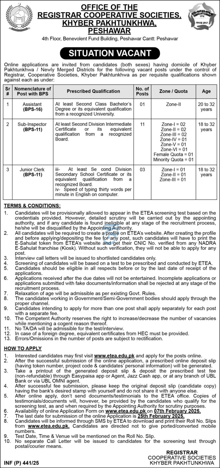 Registrar Cooperative Societies Khyber Pakhtunkhwa