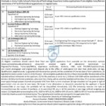 Nowshera Job Opportunities at Shuhada-e-APS University of Technology Nowshera