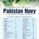 Join Pakistan Navy Through Short Service Commission Course 2025-B – Apply Online Now