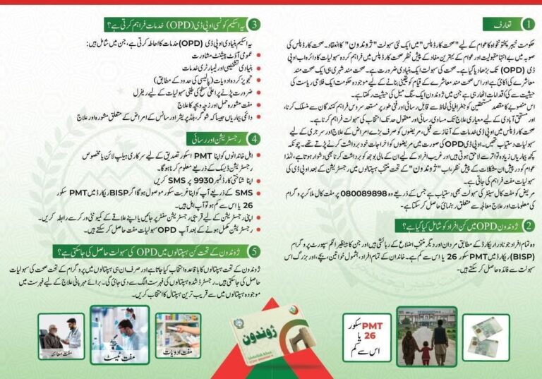 Free OPD Medical Treatment in KPK – Jawandun Card Program Details