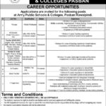 Army Public Schools & Colleges Pasban Rawalpindi Announces Teaching and Administrative Positions - September 2025