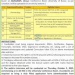 University of Buner Jobs 2025 – Walk-in Interview for Teaching Faculty