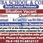 Accountant Job at Qurtuba School & College, Peshawar – Apply Now!
