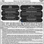 UET Mardan Lecturer & Junior Lecturer Jobs 2026