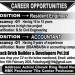 Latest Jobs in Peshawar 2026 – Resident Engineer & Accountant Vacancies