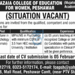 Lecturer in Psychology (Female) at Fazaia College of Education, Peshawar
