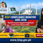 BISP Jobs 2026 – 84+ BISP Compliance Monitor jobs Across Pakistan