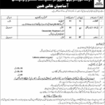 Job vacancies at the Armed Forces Bone Marrow Transplant Centre (AFBMTC) in Rawalpindi 2026
