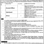 Board of Revenue Punjab Jobs 2026 – Apply for Account Officer, Driver & Naib Qasid