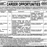 LWMC Jobs 2026 Career Opportunities at Lahore Waste Management Company