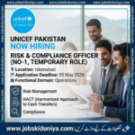 Risk and Compliance Officer jobs in Islamabad, Pakistan