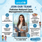 UNICEF Pakistan Job Alert National Case Management Consultant